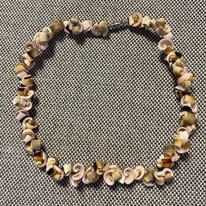 Seashell Choker Necklace Vintage Shell Jewlery